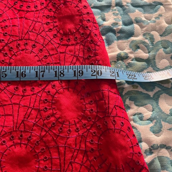 NWOT French Connection Linen-look Skirt with Embroidered Detail - Picture 7 of 8